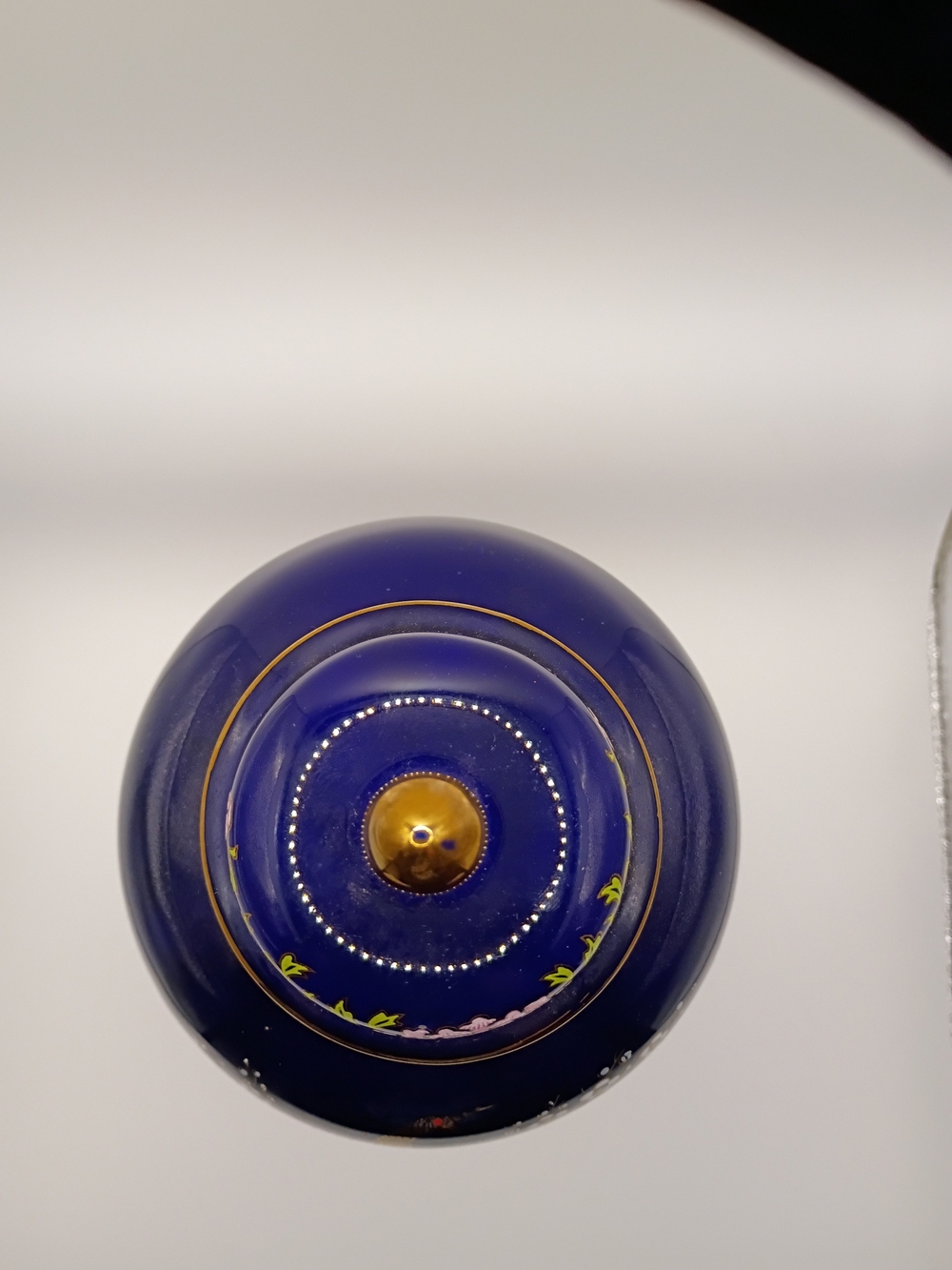 Vintage Japanese Hand Painted Ginger Jar With Gold Accents - Picture 3 of 5